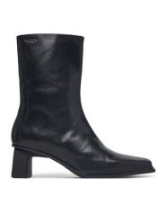 Vagabond Shoemakers Botki Elvina 6258-101-20 Czarny. Czarne botki damskie Vagabond Shoemakers, bez wzorów, ze skóry, bez obcasa, na słupku, bez zapięcia. Za 779.99 zł.