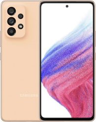 Smartfon Samsung Galaxy A53 5G 6/128GB Pomarańczowy (SM-A536BZONEUE). Brązowe smartfony SAMSUNG. Za 1,589.00 zł.