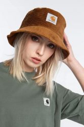 Czapka kapelusz Bucket Carhartt WIP Cord Bucket Hat I028162-1NFXX (S/M). Brązowe czapki damskie Carhartt, bez wzorów, eleganckie. Za 229.00 zł.