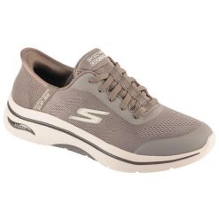 Buty sportowe męskie, Slip-ins: Arch Fit 2.0 - Simplicity 2. Brązowe buty sportowe męskie Skechers, bez wzorów, bez zapięcia. Za 449.99 zł.