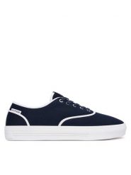 Tommy Hilfiger Tenisówki Th Vulc Cup Long Lace Canvas FM0FM05874 Granatowy. Niebieskie trampki męskie Tommy Hilfiger, bez wzorów, z materiału, bez zapięcia. Za 369.99 zł.