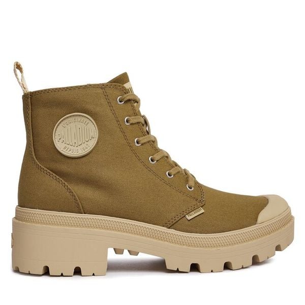 Trapery Palladium. Brązowe trapery damskie Palladium, bez zapięcia. Za 409.99 zł.