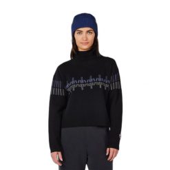Sweter golf z wzorem dla kobiet Rossignol. Czarne swetry nierozpinane damskie Rossignol, na zimę, bez wzorów, bez kołnierzyka, bez ramiączek. Za 729.00 zł.