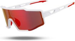 Polaryzowane okulary przeciwsłoneczne ROCKBROS soczewki TAC UV400. Białe okulary przeciwsłoneczne damskie ROCKBROS. Za 131.60 zł.