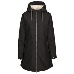 Damska Kurtka Wodoodporna Neeska TP50. Czarne kurtki sportowe damskie Trespass, s, bez wzorów, bez ramiączek, bez kaptura, trekkingowe. Za 413.99 zł.