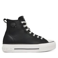 Trampki KARL LAGERFELD. Czarne trampki i tenisówki damskie KARL LAGERFELD, bez wzorów, bez zapięcia. Za 749.99 zł.