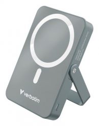 Verbatim Charge 'n' Go Magnetic Wireless Litowo-polimerowy (LiPo) 10000 mAh Bezprzewodowe ładowanie Szary. Szare powerbanki Verbatim. Za 238.99 zł.