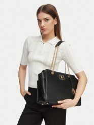 U.S. Polo Assn. Torebka BIUXT8387WVP Czarny. Czarne shopperki damskie U.S. Polo Assn., bez wzorów, ze skóry, bez dodatków. Za 164.99 zł.