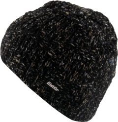 Czapka damska Eisbär Netta 50 cm, czarna. Czarne czapki damskie Eisbar, na zimę, bez wzorów, z materiału, eleganckie. Za 149.99 zł.
