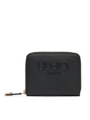 Liu Jo Portfel M Zip Around AA5156 E0058 Czarny. Czarne portfele damskie Liu Jo, ze skóry. Za 179.99 zł.
