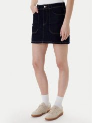 Tommy Jeans Spódnica jeansowa DW0DW21991 Granatowy Regular Fit. Niebieskie spódnice damskie Tommy Jeans, bez wzorów, z bawełny. Za 369.99 zł.