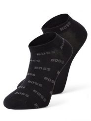 BOSS Skarpety w 2-paku Mężczyźni Bawełna czarny, 43-46. Czarne skarpety męskie Boss, bez wzorów, z bawełny. Za 59.95 zł.