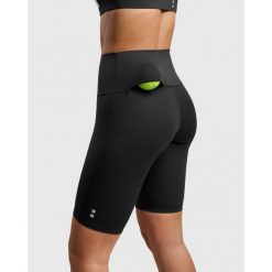 Legginsy do tenisa/padla damskie. Czarne legginsy damskie NORDICDOTS, bez wzorów, z elastanu. Za 235.00 zł.