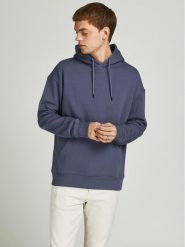 Jack&Jones Bluza Star 12208157 Niebieski Relaxed Fit. Niebieskie bluzy męskie Jack&Jones, m, bez wzorów, z syntetyku, retro, bez ramiączek, bez kaptura. W wyprzedaży za 109.99 zł.