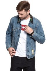 KURTKA JEANSOWA LEVI'S Trucker Jeans Hulahula 723340278. Niebieskie kurtki męskie Levi's®, m, bez wzorów, z jeansu, bez kaptura. W wyprzedaży za 199.99 zł.