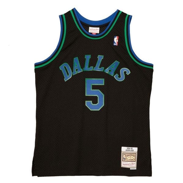 Koszulka NBA Dallas Mavericks Jason Kidd. Czarne bluzki damskie Mitchell & Ness, bez wzorów, sportowe, bez kołnierzyka, bez ramiączek. Za 564.50 zł.