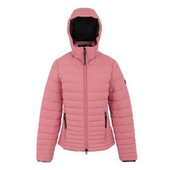 Kurtka Ocieplana Damska/kobieca Kelane. Czerwone kurtki sportowe damskie Regatta, bez wzorów, z puchu, bez ramiączek, bez kaptura, trekkingowe. Za 321.99 zł.