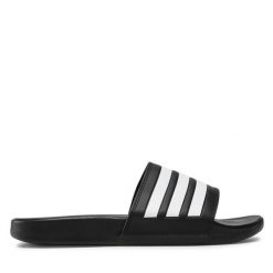 Klapki adidas. Czarne klapki męskie Adidas, bez wzorów, bez zapięcia. Za 129.99 zł.