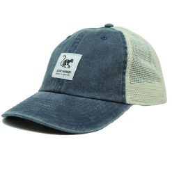 Czapka Trucker - Siatka Płócienna - Bawełna / Rozmiar uniwersalny (Niebieski). Niebieskie czapki damskie SURF MONKEY, bez wzorów, z bawełny, sportowe. Za 159.95 zł.