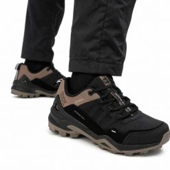 Buty męskie sportowe trekkingowe DK VENOM VB17920 BLACK BROWN. Brązowe trekkingi męskie DK, z materiału, bez zapięcia. Za 199.00 zł.