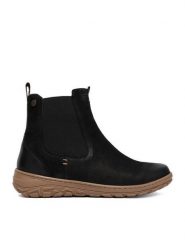 Go Soft Botki CEO-WI23-BOKKA-01 Czarny. Czarne botki damskie GO SOFT, bez wzorów, ze skóry, bez obcasa, na płaskiej podeszwie, bez zapięcia. Za 249.99 zł.