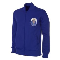 Kurtka/bluza retro piłkarska dla dorosłych - FC Porto 1983-84 - Niebieska. Niebieskie kurtki męskie COPA FOOTBALL, xs, bez wzorów, retro, bez kaptura. Za 422.30 zł.