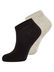 Marie Lund skarpetki do trampek w 2-paku Kobiety szary|czarny, ONE SIZE. Czarne skarpetki damskie Marie Lund, bez wzorów. Za 29.95 zł.