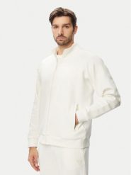 Guess Bluza Z6YQ18 K4964 Kremowy Regular Fit. Białe bluzy męskie Guess, m, z aplikacjami, z bawełny, bez ramiączek, bez kaptura. Za 394.99 zł.