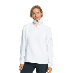 Bluza damska ROXY Chloe Kim Layer. Białe bluzy damskie Roxy, na zimę, xs, bez wzorów, z materiału, sportowe, bez ramiączek, bez kaptura. Za 249.99 zł.