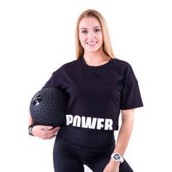 Koszulka treningowa na fitness damska 2skin POWER BLACK. Czarne bluzki damskie 2SkIN, xs, bez wzorów, z bawełny, sportowe, bez kołnierzyka, bez ramiączek. W wyprzedaży za 59.00 zł.