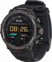 Zegarek sportowy Garett GRS Pro Czarny. Czarne zegarki sportowe GARETT, bez wzorów. Za 369.98 zł.