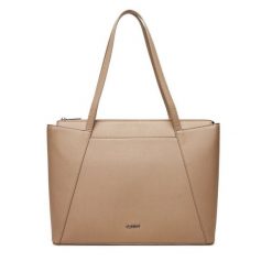 Torebka JENNY. Brązowe shopperki damskie Jenny, bez wzorów, bez dodatków. Za 149.99 zł.