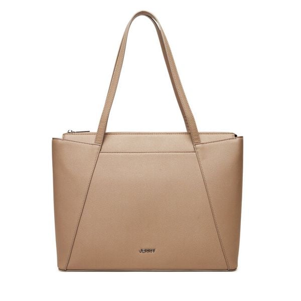 Torebka JENNY. Brązowe shopperki damskie Jenny, bez wzorów, bez dodatków. Za 149.99 zł.