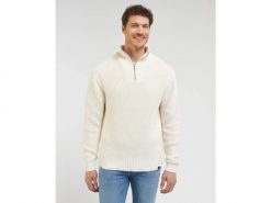 WRANGLER MĘSKI SWETER HALF ZIP KNIT ECRU 112341695 L83Y016990. Swetry męskie Lee, l, bez wzorów, bez kołnierzyka, bez ramiączek. Za 199.99 zł.
