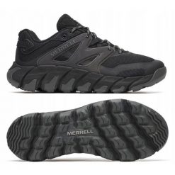 Buty dla mężczyzn Merrell MAIPO EXPLORER AEROSPORT. Czarne buty sportowe męskie Merrell, bez wzorów, z syntetyku, bez zapięcia, trekkingowe. Za 419.99 zł.