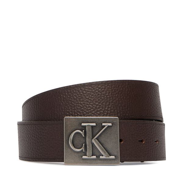 Pasek Męski Calvin Klein. Brązowe paski męskie Calvin Klein. Za 260.99 zł.