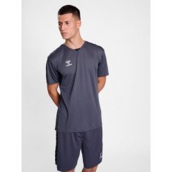 Niezbędna koszulka Hummel. Szare bluzki damskie Hummel, bez wzorów, sportowe, bez kołnierzyka, bez ramiączek. Za 120.00 zł.