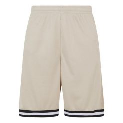 Szorty z dzianiny w paski Urban Classics. Brązowe szorty męskie Urban Classics, bez wzorów, z dzianiny. Za 183.50 zł.