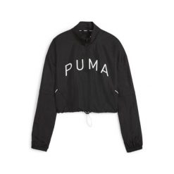 Kurtka damska PUMA Fit Move Woven. Czarne kurtki sportowe damskie Puma, na lato, xs, bez wzorów, z materiału, bez ramiączek, bez kaptura, na fitness i siłownię. Za 249.99 zł.