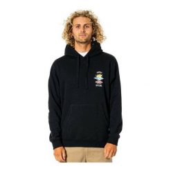 Bluza z kapturem Rip Curl Search Icon Czarny. Czarne bluzy męskie Rip Curl, bez wzorów, z kapturem, na fitness i siłownię. Za 295.55 zł.