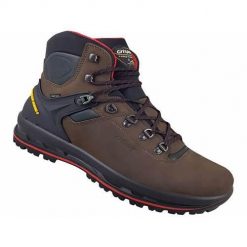 Buty do chodzenia męskie Grisport Foca Nabuk Trekking. Brązowe trekkingi męskie Grisport, z materiału, za kostkę, bez zapięcia. Za 643.00 zł.