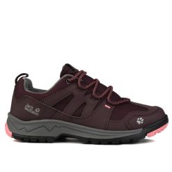 Buty damskie sportowe trekkingowe Jack Wolfskin WOLF HIKER LOW K. Fioletowe obuwie trekkingowe damskie Jack Wolfskin, z materiału, bez zapięcia. Za 148.00 zł.
