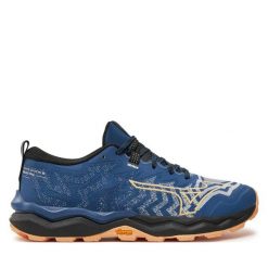 Buty do biegania Mizuno. Niebieskie obuwie sportowe damskie Mizuno, bez wzorów, bez zapięcia, do biegania, mizuno wave. Za 359.99 zł.
