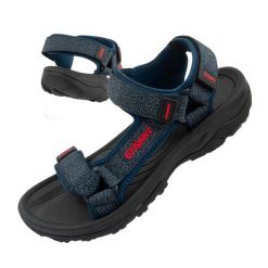Buty sportowe sandały męskie Grisport. Niebieskie buty sportowe męskie Grisport, bez wzorów, bez zapięcia. Za 98.99 zł.