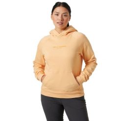 Bluza Damska Helly Hansen Core. Brązowe bluzy damskie Helly Hansen, bez wzorów, sportowe, bez ramiączek, bez kaptura. W wyprzedaży za 203.60 zł.