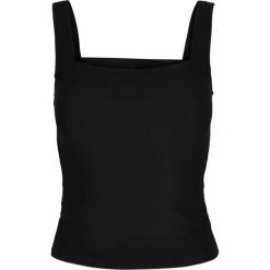 Damski tank top Urban Classics ladies squard neckline rib(GT). Czarne topy damskie Urban Classics, bez wzorów, bez kołnierzyka, bez ramiączek. Za 160.50 zł.
