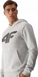 BLUZA MĘSKA 4F Z KAPTUREM CIEPŁA DRESOWA BAWEŁNA KANGUREK SM1464 27M r. XL. Bluzy męskie 4F, m, bez wzorów, z bawełny, z kapturem. Za 84.99 zł.