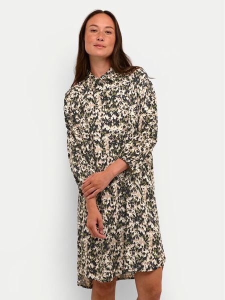 Kaffe Sukienka koszulowa Carmen 10508329 Kolorowy Loose Fit. Sukienki damskie Kaffe, bez wzorów, z wiskozy, bez kołnierzyka, bez ramiączek, koszulowe. Za 179.99 zł.