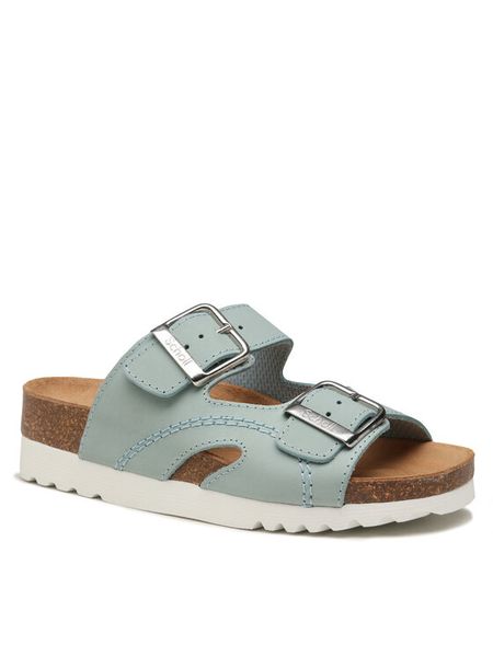 Klapki Scholl. Brązowe klapki damskie Scholl, bez wzorów, bez obcasa, bez zapięcia. Za 359.99 zł.