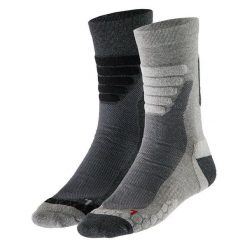 Skarpety turystyczne unisex – Multi szare – 2 pary. Szare skarpetki damskie Xtreme, bez wzorów, z elastanu. Za 134.79 zł.